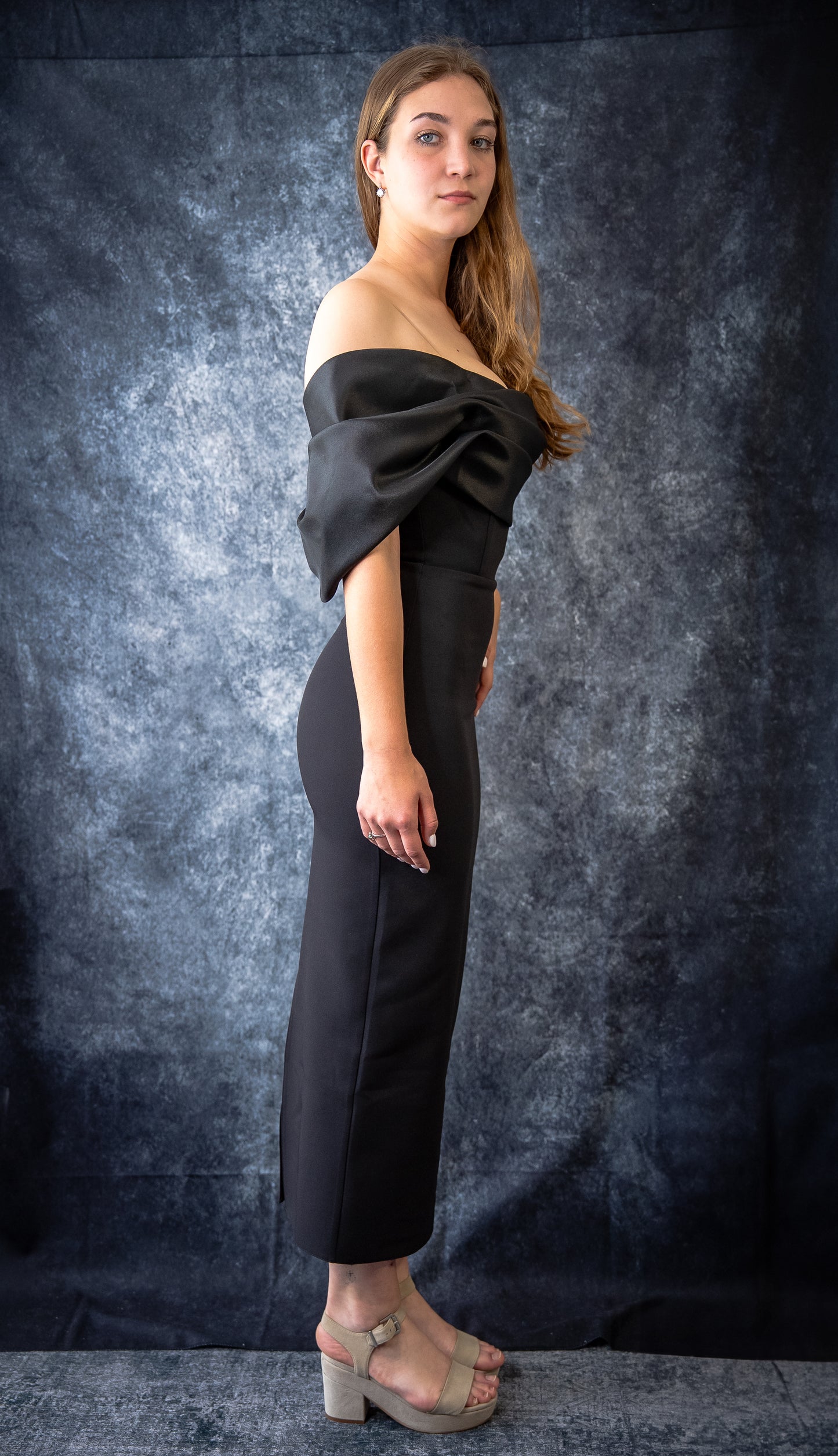 Elegantes schwarzes Abendkleid – Für Brautjungfern, Hochzeitsgäste & Gala
